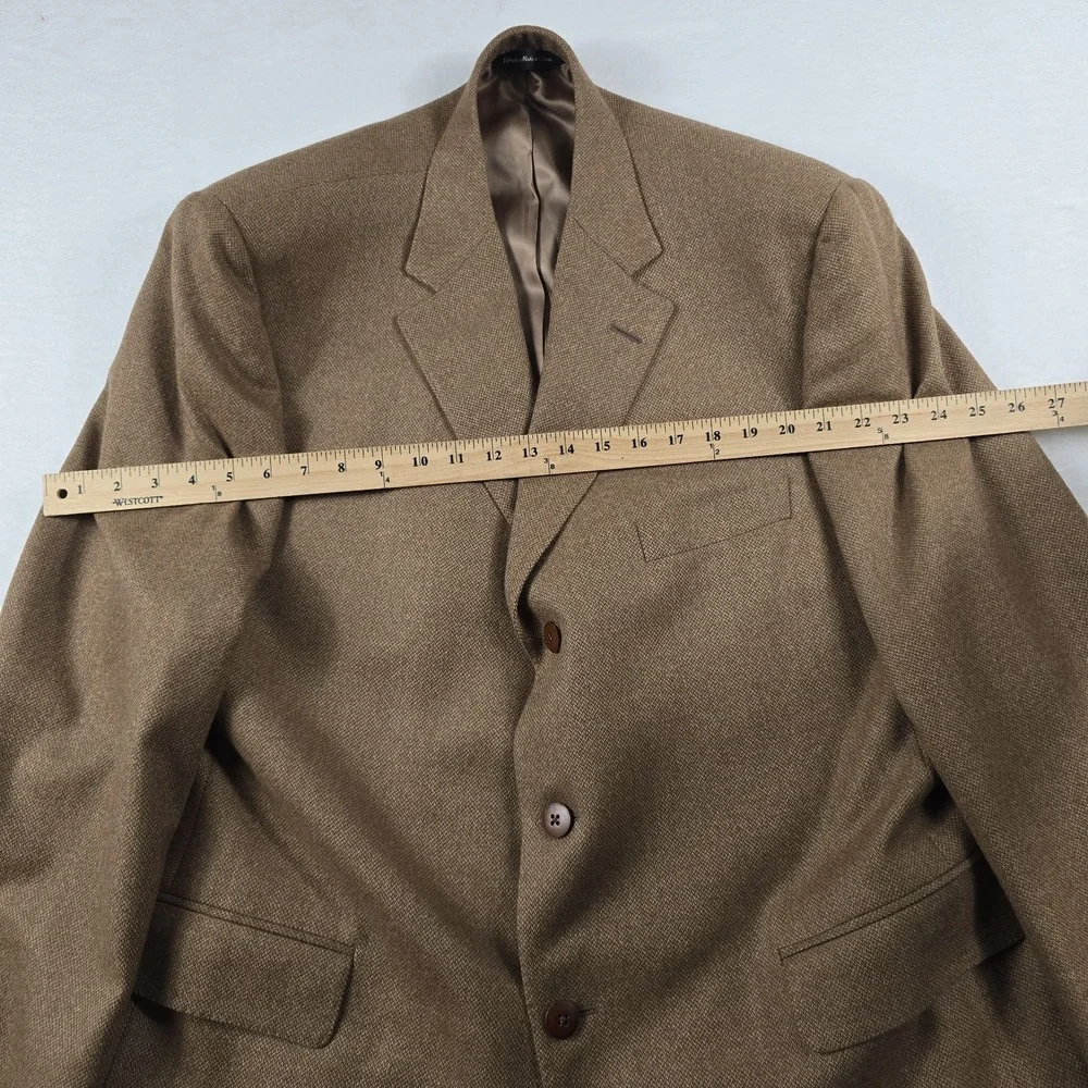 Samuelsohn Greenwich II Camelhair Sport Coat Men's Size 46R Brown 3 Button Notch